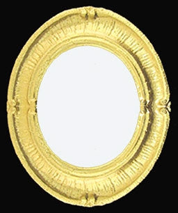Mirror, Gold Oval Framed Style 8