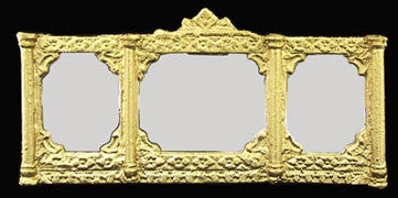 Mirror, Gold Ornate Overmantle Style 12