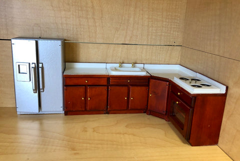 Kitchen Set, Mahogany and Stainless, LAST ONE