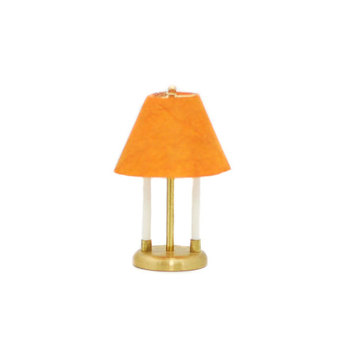 Desk Lamp with Double Arms, Gold Shade