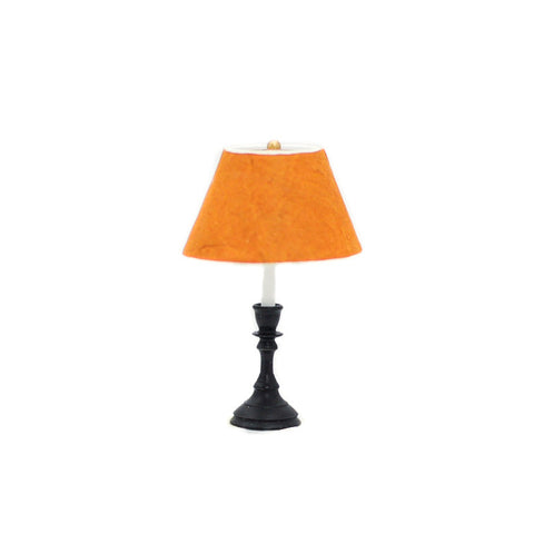 Table Lamp, Black Base, Gold Shade