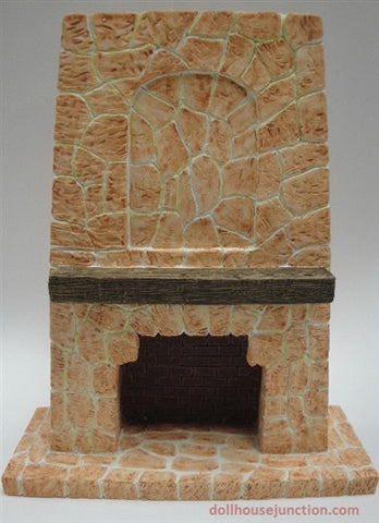 Stone Fireplace, Western Style