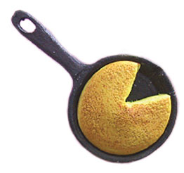 Skillet Cornbread in Pan