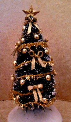 Christmas Tree, Gold Sparkle