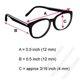 Black Round-Frame Eyelgasses