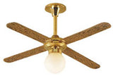 Ceiling Fan with White Globe