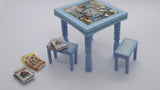 Toy Box and Children's Table Set Kit, Alice in Wonderland