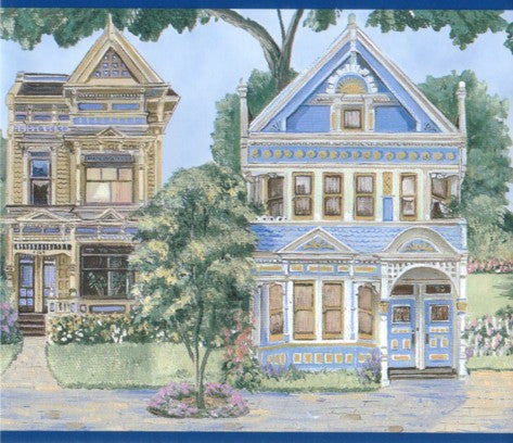 Mural Panel, Victorian Houses