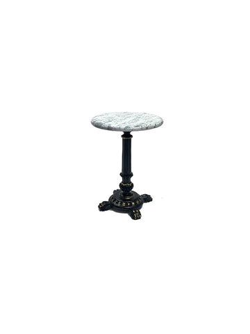 Small Bistro Table, Marbled Top