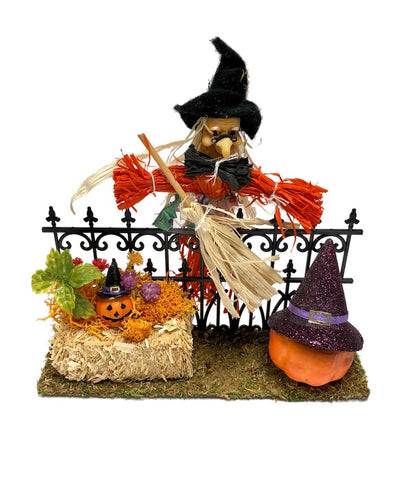 Halloween Fence with Witch